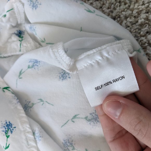 🛍️ BUNDLE ONLY | Jane and Delancey blue floral blouse small - Picture 11 of 11